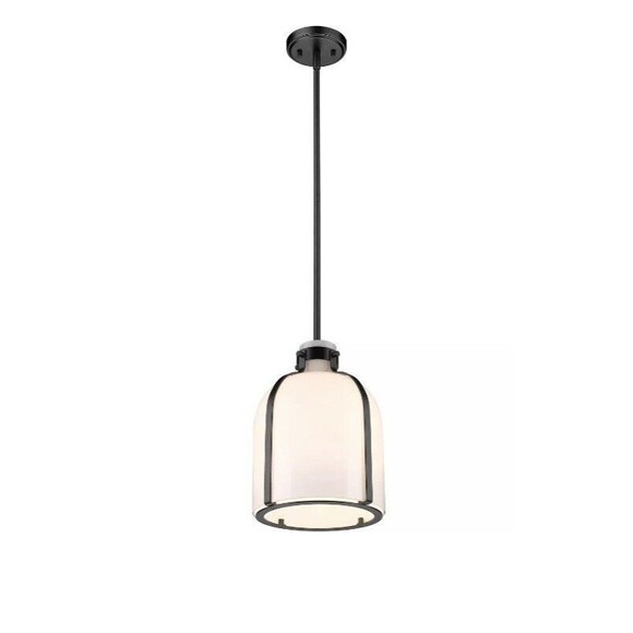 Z-Lite 818-9MB Pearson 1 Light 10 inch Matte Black Pendant Ceiling Light - Picture 5 of 16
